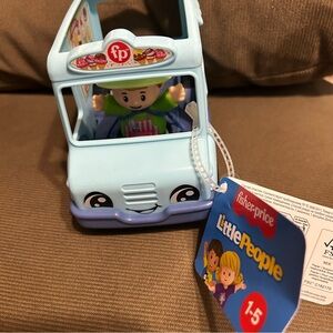 Fisher-Price Little People Blue Ice Cream Truck w/Driver